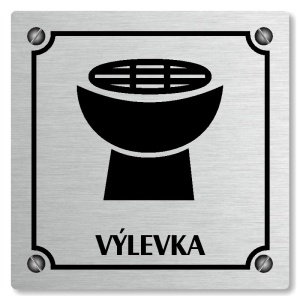 Výlevka, 100x100mm, stříbrná, Kansas